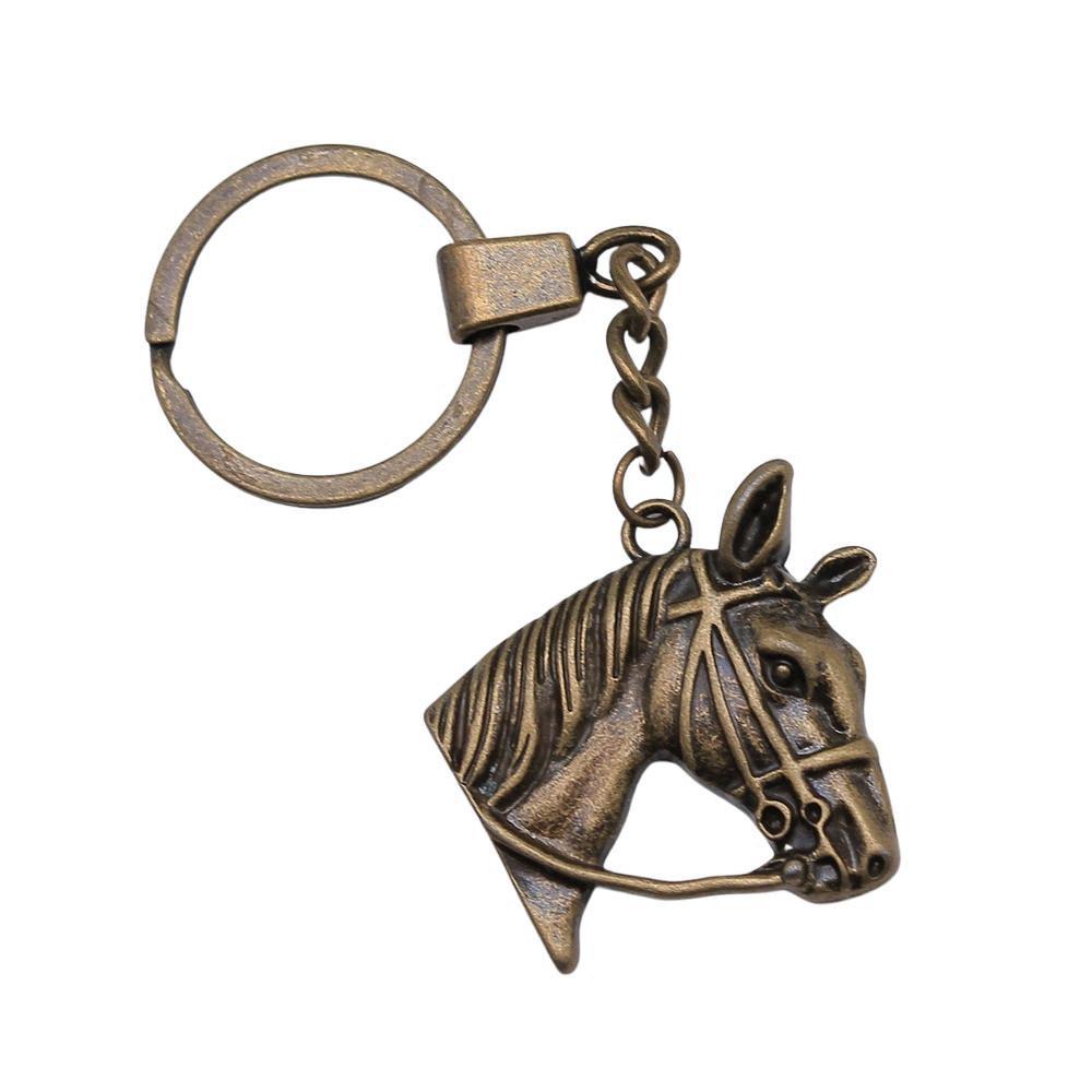 Pendentifs Porte-clés Éléphant Amoureux des Animaux Bijoux en Métal Artisanat Anneau 30mm