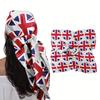Turban Hat 35x35" Italian Flag Design Scarf Soft Flowing Headscarf Bandanas Fashion Accessory for Headwear Neck Bag Hair