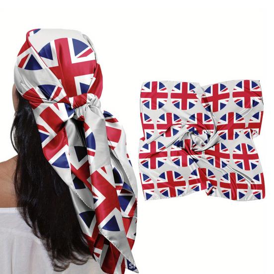 Turban Hat 35x35" Italian Flag Design Scarf Soft Flowing Headscarf Bandanas Fashion Accessory for Headwear Neck Bag Hair