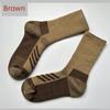 Men's and Women's Hiking Socks Mernu Wool Outdoor Warm-Keeping Socks Long Tube Terry Thickened Hiking Climbing Socks Wicking