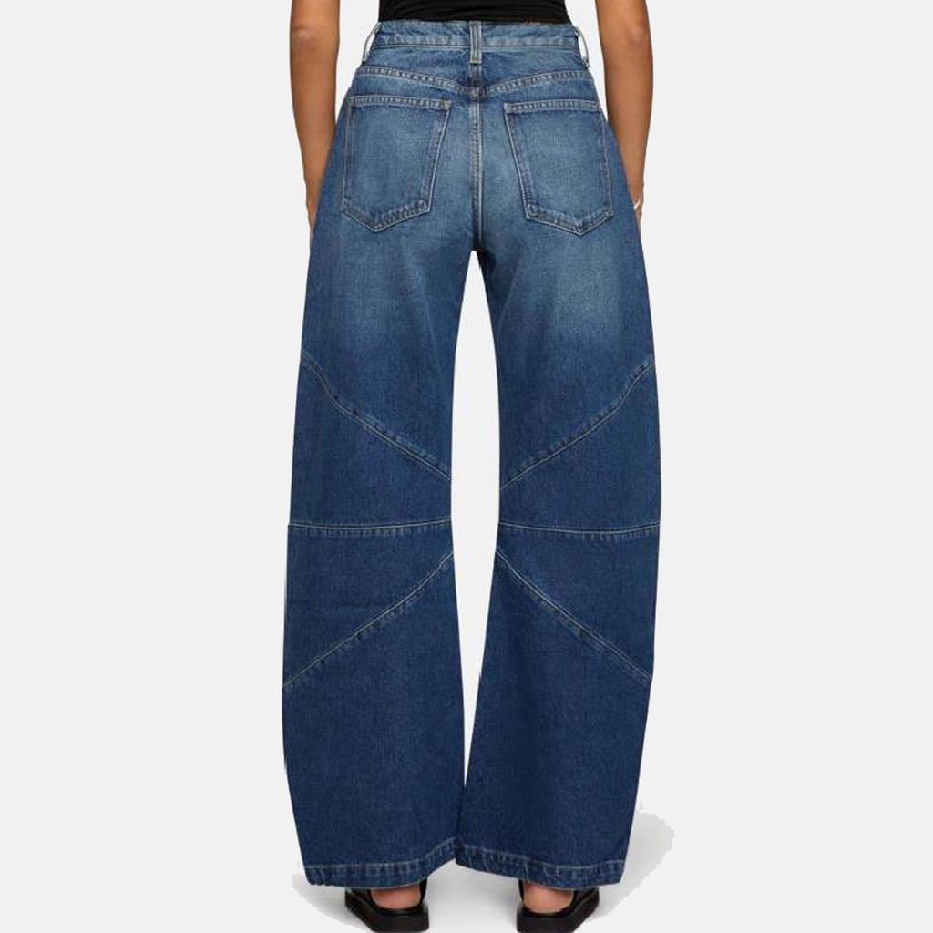 Jeans baggy hip hop da donna a gamba larga a vita medio-bassa jeans larghi boyfriend pantaloni in denim vintage