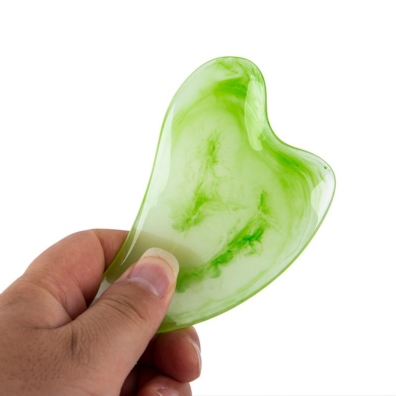 

Каменная доска Гуа Ша, массажная пластина для тела, шеи, гуаша, нефритовый массажер для лица, скребки