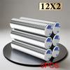12x2mm  Super Powerful Round Neodymium Magnet  With double-sided adhesive Magnet N35 Strong Permanent Magnetic imanes