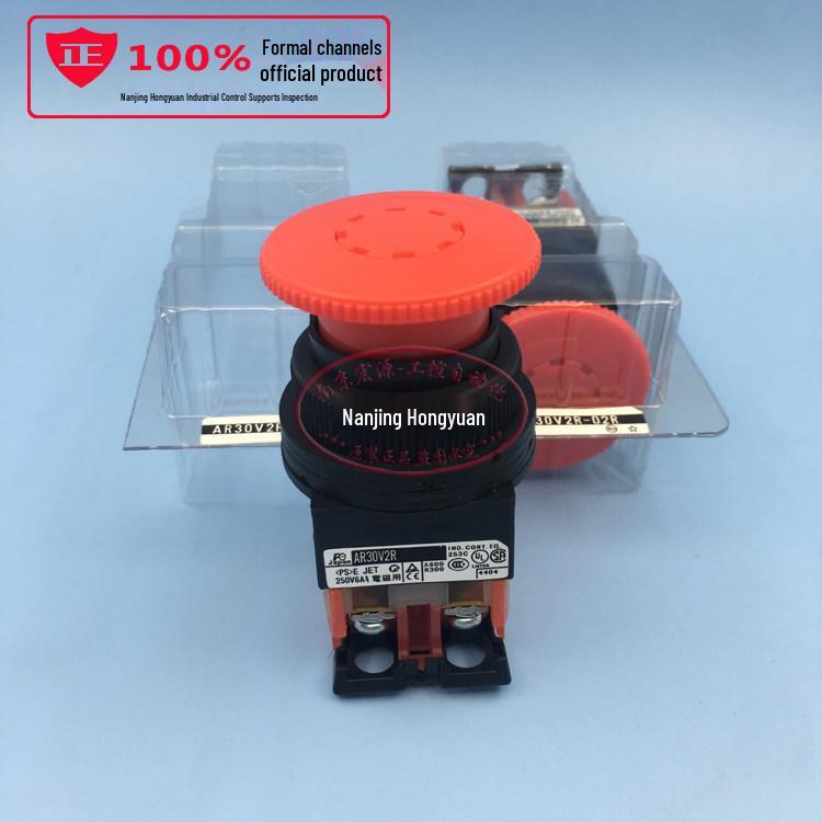 

Fuji AR30V Emergency Stop Button Switch (Models: V2R, V0R-01R, 02R, 11R, 20R, 10R) Available AR30V0R with white arrow - 10, 1NO
