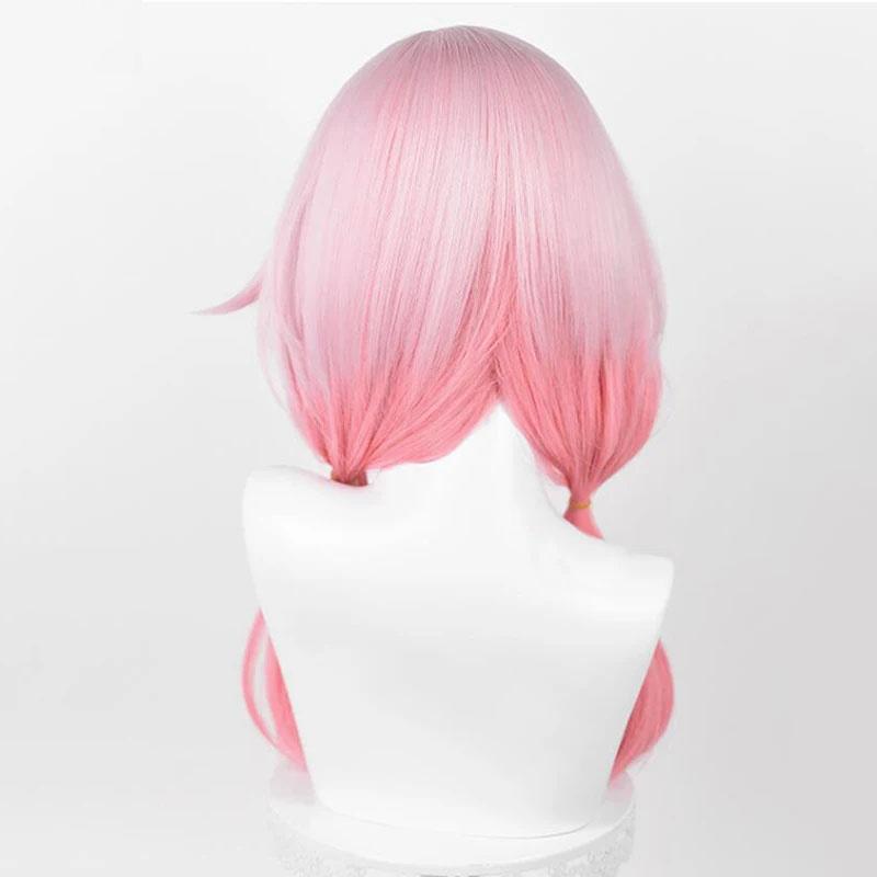 Yuzuriha Inori Cosplay Wig Anime Long Pink Gradient Women Wig Heat Resistant Synthetic Hair Halloween Party Wigs + Wig Cap