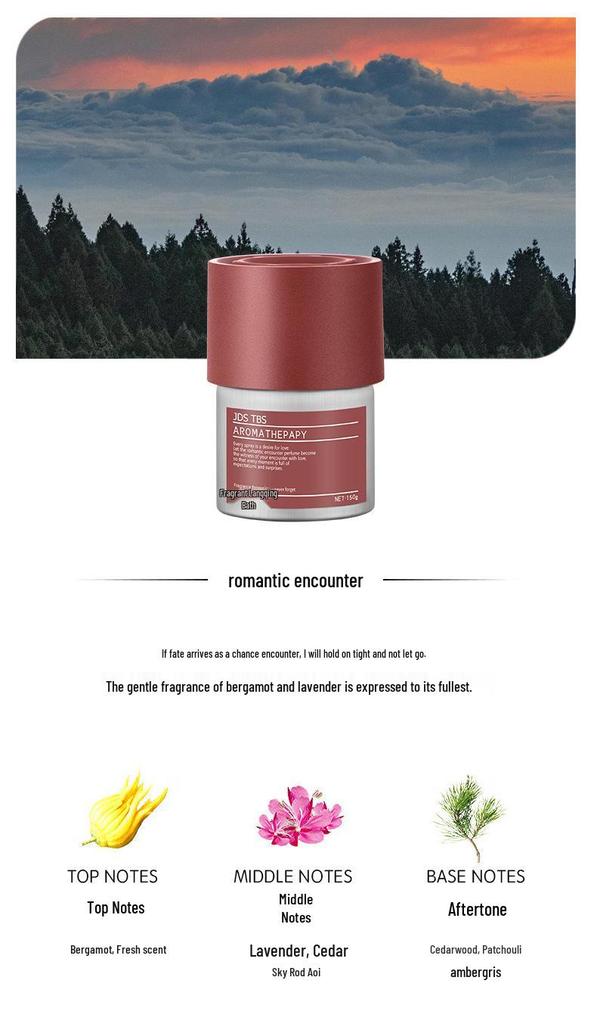 Car Interior Tea Scent Solid Perfume Deodorizer Fragrance