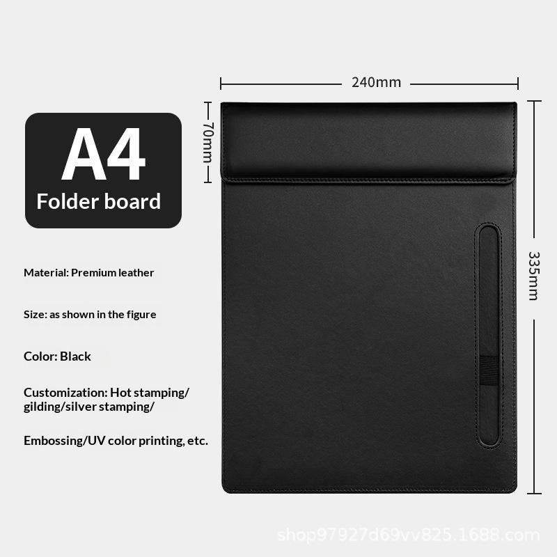 Professional Magnetic Office Document Organizer for Efficient Filing and Daily Workflow Management (Black,A4) чёрный