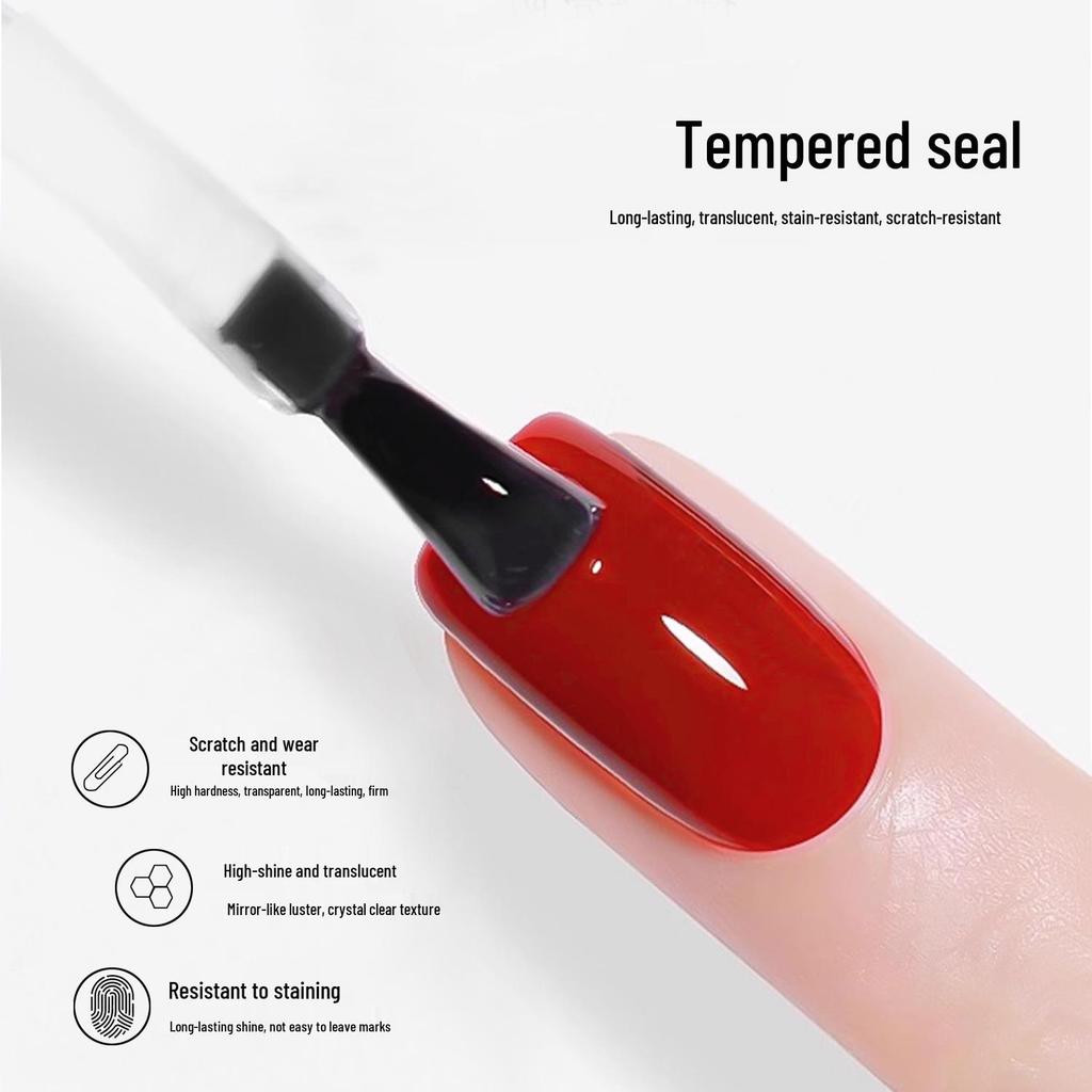 Nail Art Crystal Matte & Gloss Top Coat Set, Long-Lasting Builder Gel, Base Coat for Long-Lasting Gel Polish