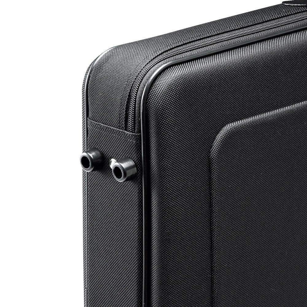 SANWA SUPPLY BAG-EVA6BKN Semi-Hard PC Case, Shockproof, Water-Repellent, Lockable, Compatible with 15.6-inch Widescreen PCs