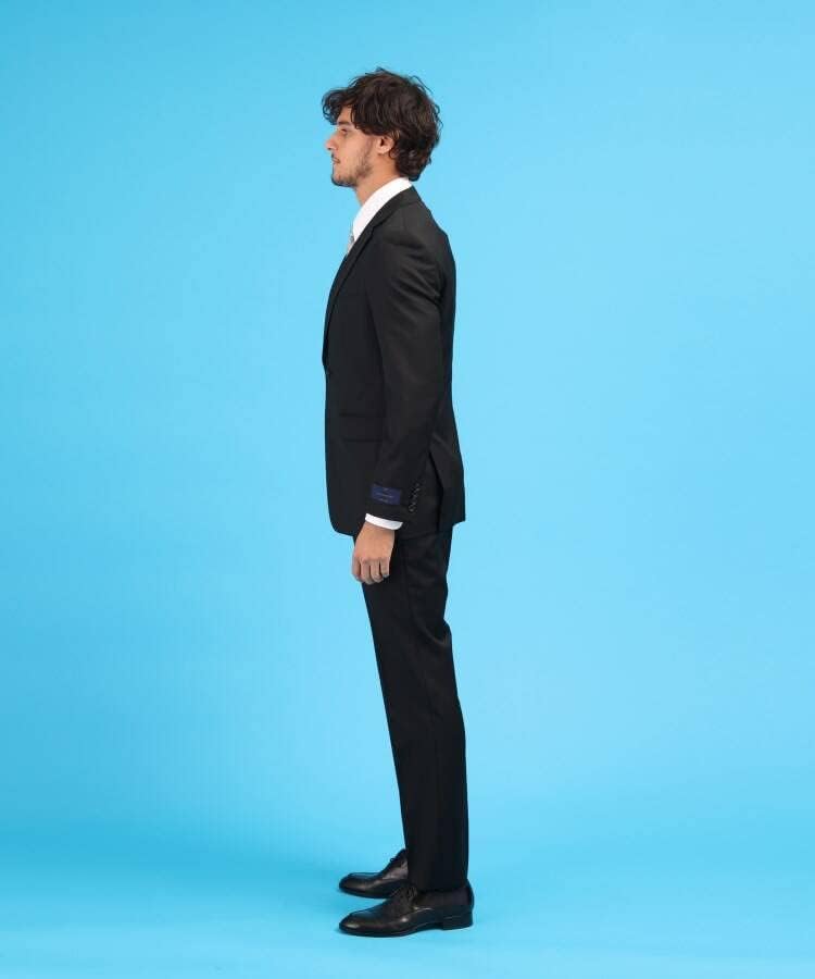 Takeo Kikuchi Solid Serge Suit for and Other Formal Dark Navy 02 93161009 Men's (3-Piece Suit) Weddings, Funerals, Occasions, (094) (M),