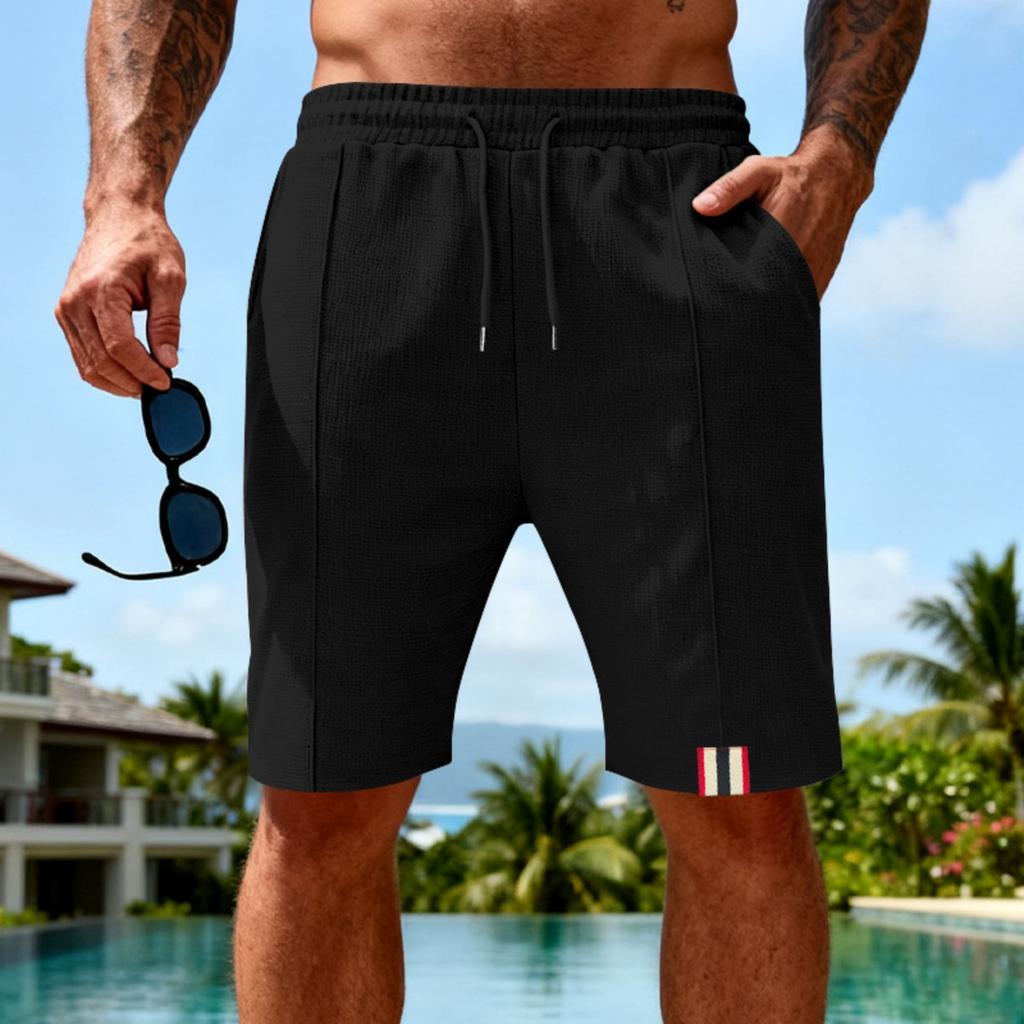 Heren Casual Sport Plain-colored Korte Broek - Heren Ademende Vijfzakken Korte Broek