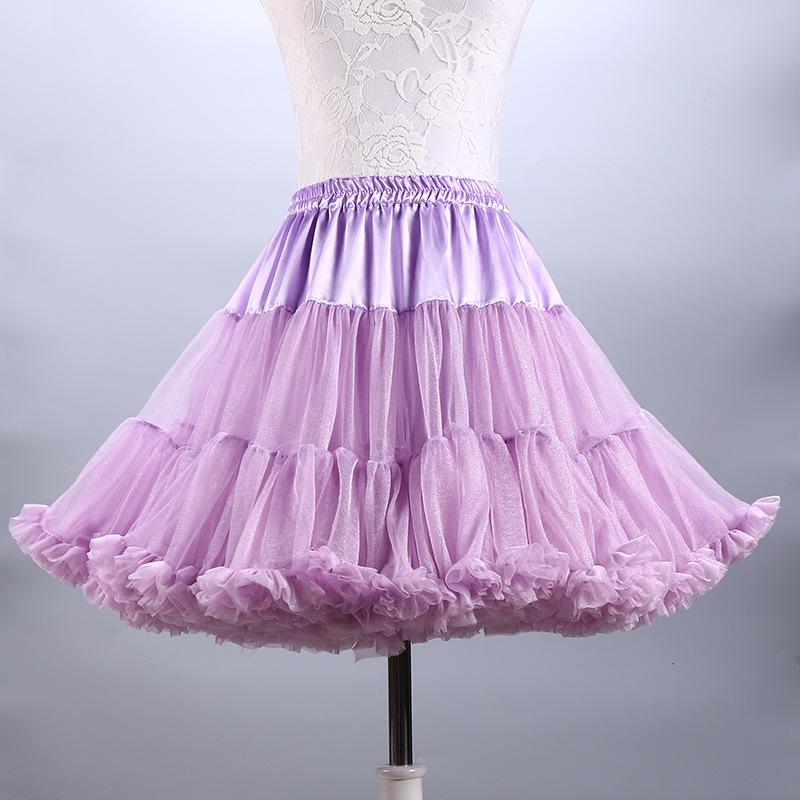 Falda Media de Malla para Adulto Cosplay Boda Enagua – Estilo Lolita