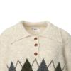 GGPX New York Button Collar Argyle Knit Gpakp026b