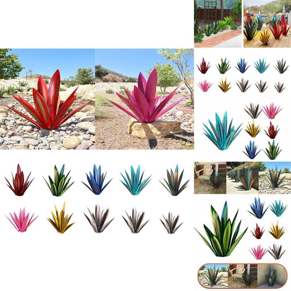 Unique Metal Tequila Rustic Agave Plant Sculpture For Garden And Home Enhancements