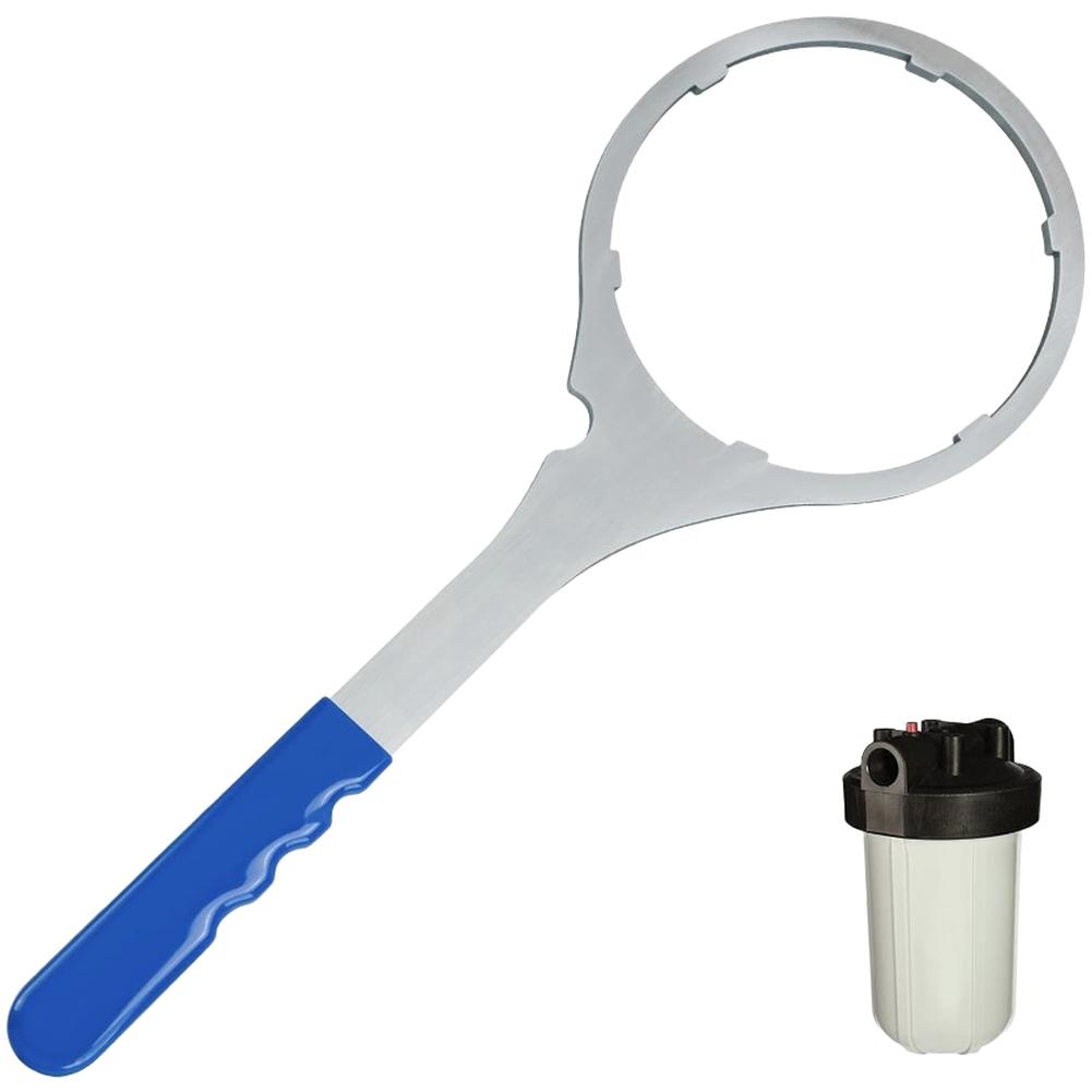 Water Filter Housing Wrench 5.93 Inch Blue Steel Tool For KEYSTONE Home Commercial Plumbing Hand Wrenches