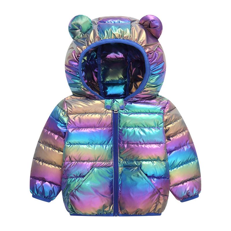 2025 Autumn/Winter Cartoon Children's Down Jacket - Lightweight Short Cotton Coat for Boys and Girls