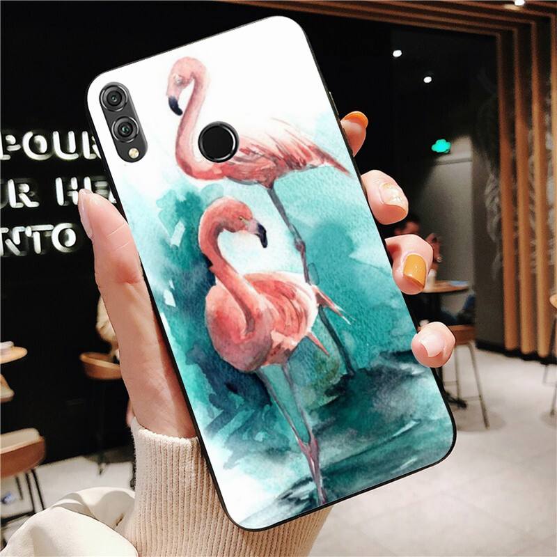 YNDFCNB Tier Hund Katze Fuchs Pfau Aquarell Malerei Handyhülle Für Huawei Honor 8X 8A 9 10 20 Lite 30Pro 7C 7A 10i 20i