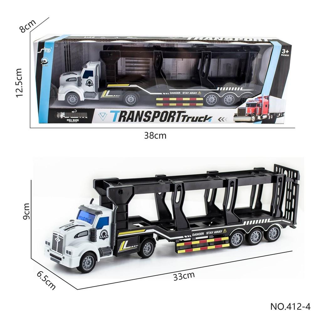 Double Trailer Decker Container Truck Engineering Vehicle Model Children Toy