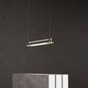 Designer Long Dining Table Lamp, Modern Minimalist Brass Bar Counter Light, Creative Pendant Light for Office or Dining Table