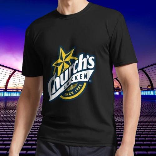 New Shirt Church s chicken Logo T-Shirt Funny American Usa Unisex Size S-5XL 4XL