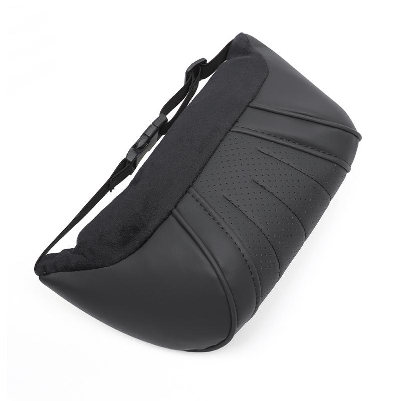 High-end Leather Car Seat Headrest Memory Foam Comfort Neck Pillow For VW Golf Tiguan T-Roc Polo Passat ID.4 T-Cross ID.3 Taigo Ox3