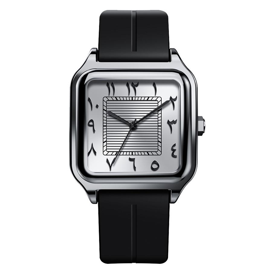 Luxury Brand Women's watches With Simplicity Square Dial Design Ladies Arabic Quartz Watch Silicon Strap Relogio Feminino