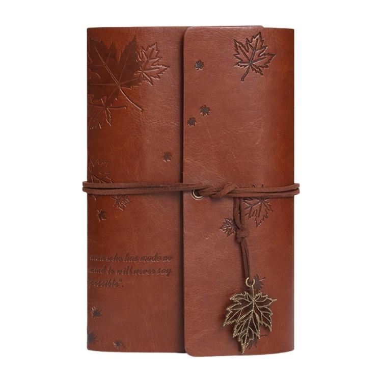 Блокнот-дневник А6 Ретро блокнот Дорожный блокнот Журнал Блокнот Кленовый лист Блокнот коричневый