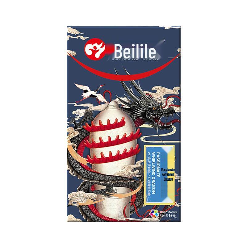Bolele Ultra-Thin Spiked G-Spot Condoms & Finger Cots - Black King Kong Series.