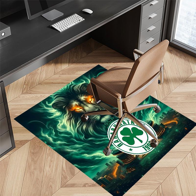 Panathinaikos FC Printed Absorbent Washable Carpet, Non-Slip Bathroom Mats, Kitchen Rugs, Yoga Mat,Living Room Entrance, Camping Picnic Rugs