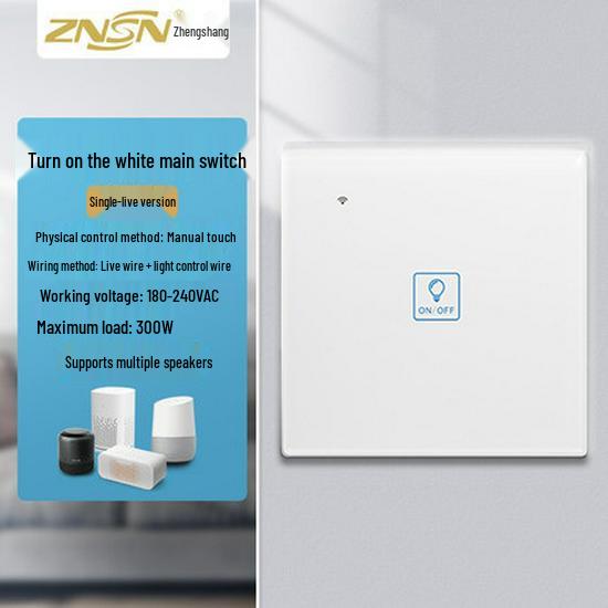 Graffiti Smart WiFi Wall Switch with Alexa & Google Voice Control, US/EU Specs, Touch Panel