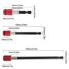 100mm Rod Self-locking Extension Rod Red Handle Hexagonal Handle Screwdriver Set  DIY Projects