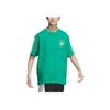Adidas Neo Vibe Collective Tee With Letter Pattern Print Unisex Tops Lawn-Green IA6744