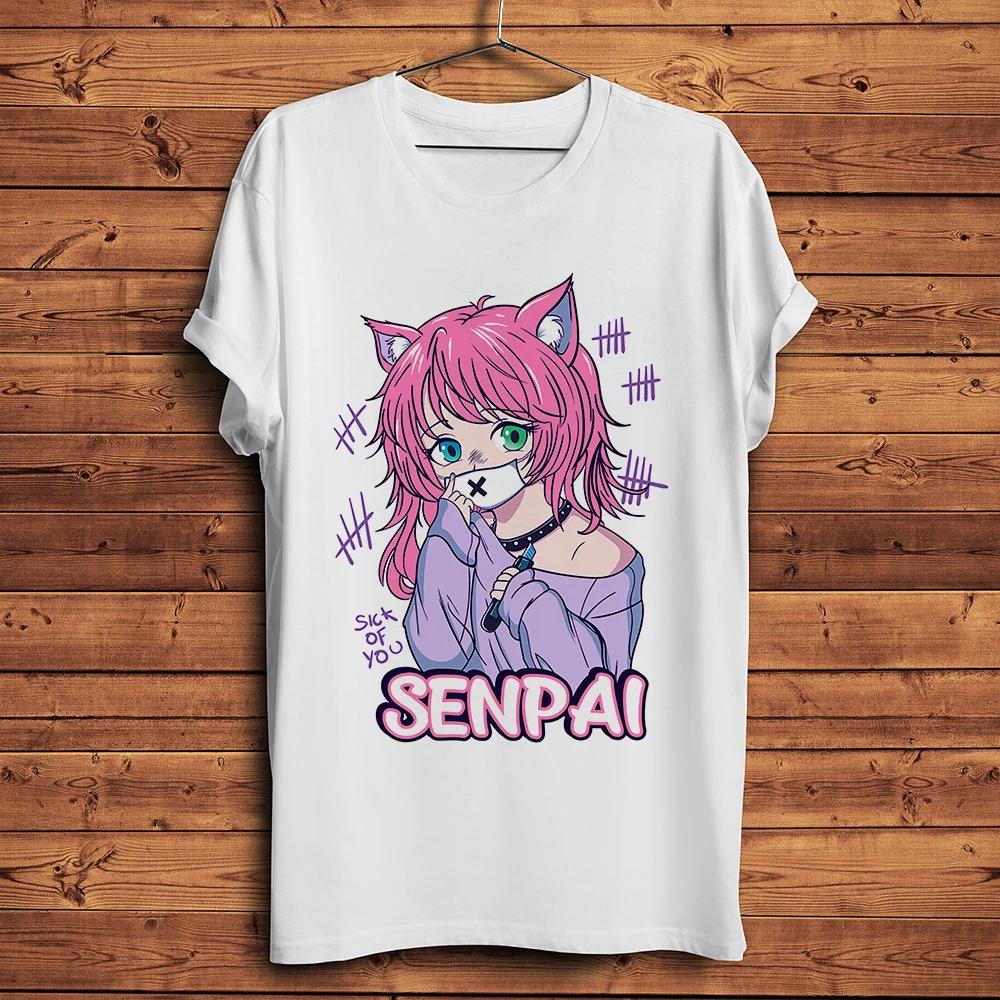 

Kawaii Pastel Goth Neko Unisexhera Funny Anime Senpai TshirtWhite Casual Short TShirt UnisexUnisex Teenocracking Breathable Print 4XL
