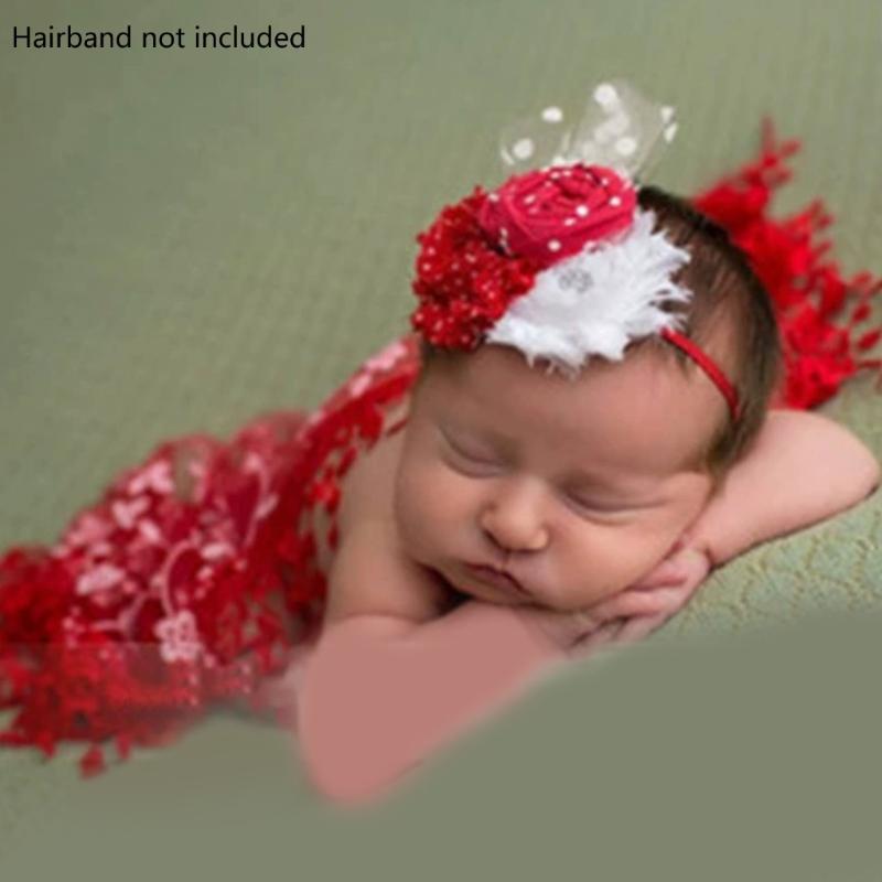 Unique Lace Embroidery Newborn Photography Props Soft Wrapping Cloth Photoshoots Baby Girls Photo Shoot Accessories