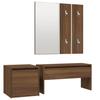 3120196 vidaXL Hallway Furniture Set Brown Oak Engineered Wood