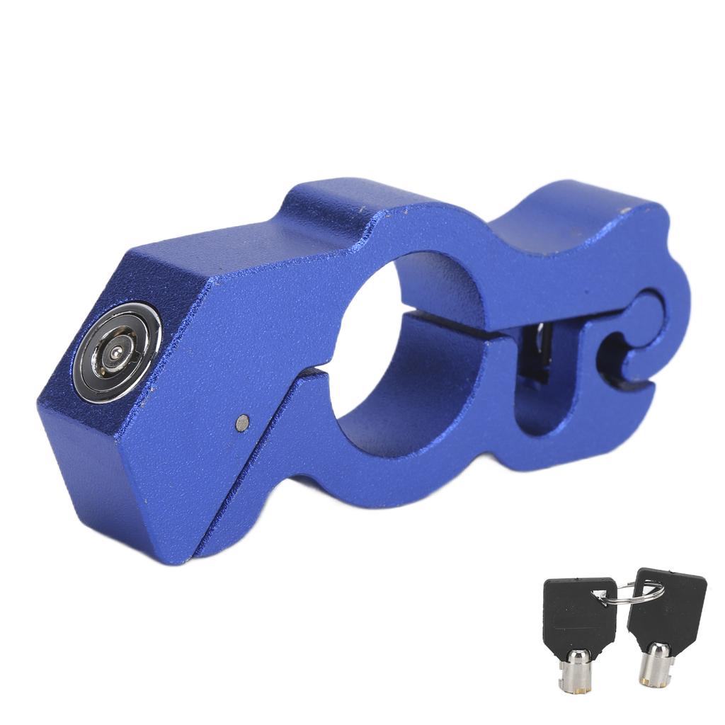 Motorcycle Handlebar Grip Safety Lock Anti Thief Decoration Protection Universal with 2 Keys