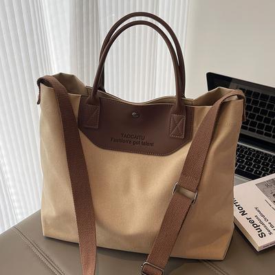 Sommer neue Mode einfache Canvas-Tasche Damen Tasche Tragetasche große Kapazität Umhängetasche Mode Pendler Handtasche