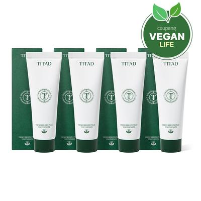 Fresh Breath Plus Toothpaste, 100g, 4 Packs