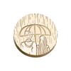 Wax Seal Stamp Head for Seal Envelope Invitation Scrapbooking Round Wax Seal Stamp Head Replacement Brass Stamp Head