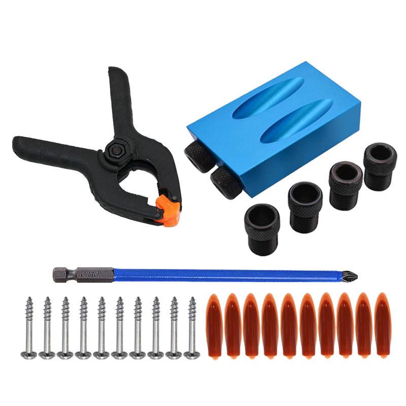 15° Blue Woodworking Oblique Hole Locator Puncher