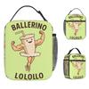 Italian Brainrot Meme Lunch Bag Child Lunch Box Fashion Outdoor Picnic Cooler Bag Portable Insulated Waterproof Tote Food Bags