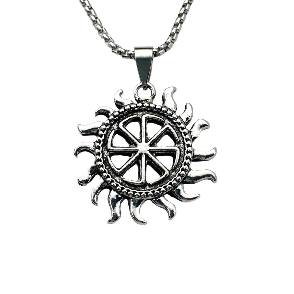 Necklace Vintage Viking Sun Necklace Pendant