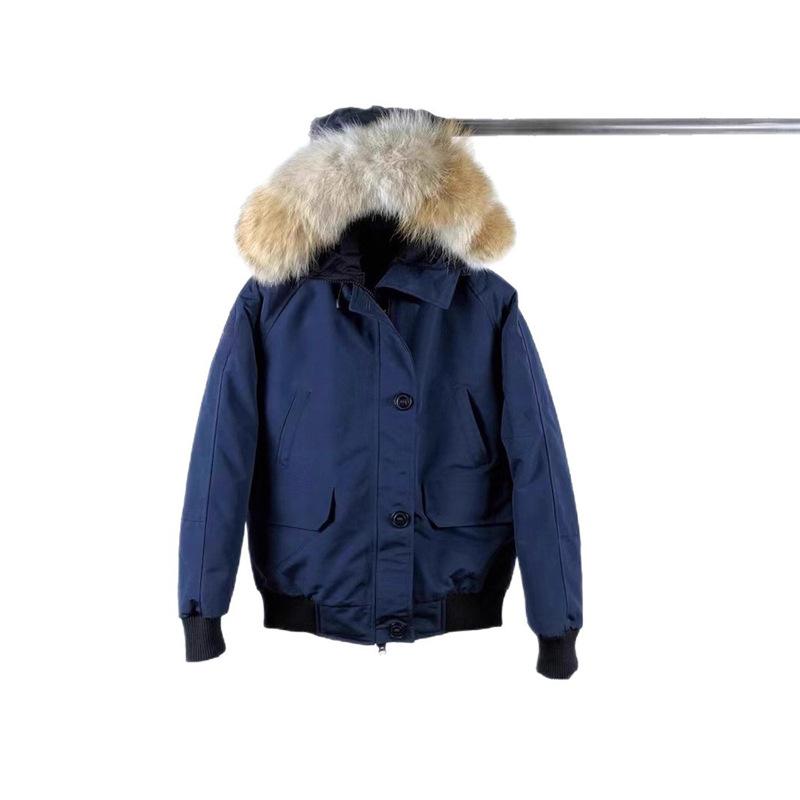 Chilliwack goose down jacket bomber jacket women's hooded short coat