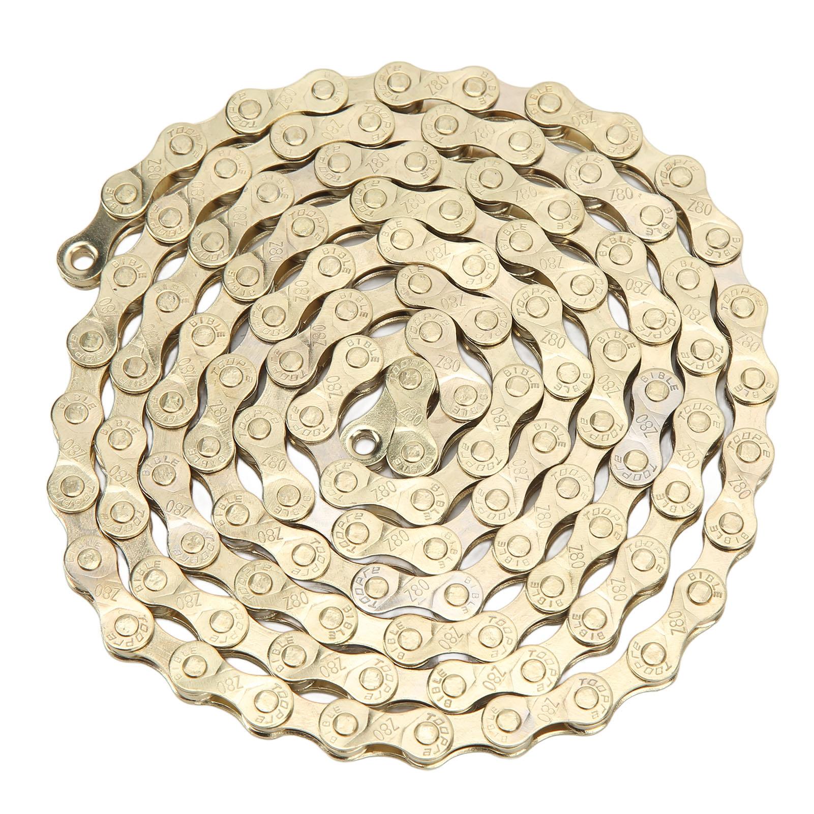 Bike Chain Electroplated Rustproof Carbon Steel 8 Speed Bike Chain for Mountain Bike Road Bike
