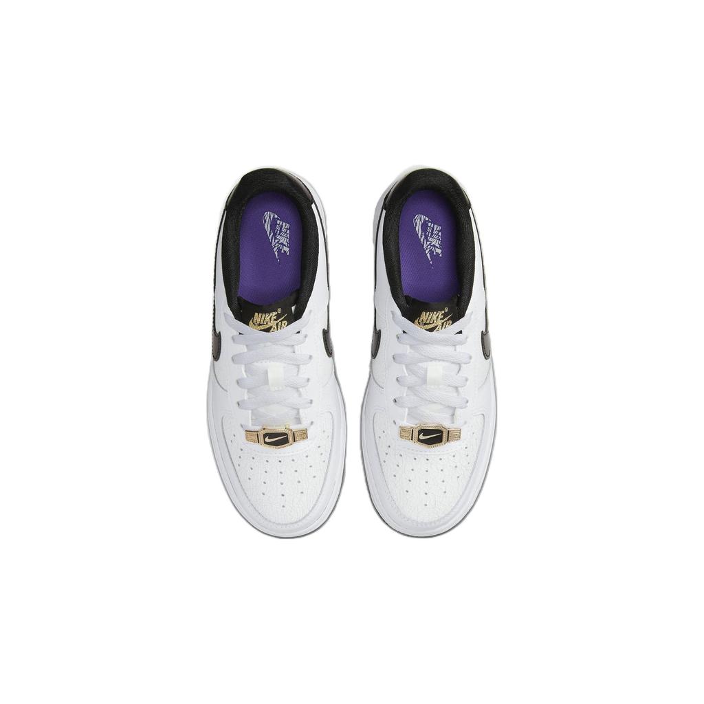 Nike Air Force 1 LV8 GS World Champ Kids Sneakers White Pure-Platinum Black DQ0300-100
