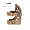 1pc Copper Thimble Sewing Retro Finger Protector Anti Slip Ring For Protect Fingers During Sewing Sewing Supplies Sewing Kit
