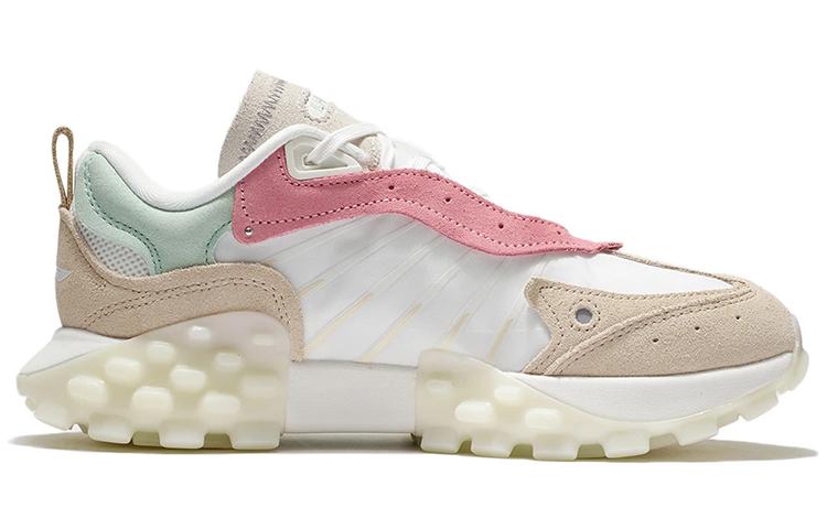 Li Ning Fabric Trendy Cushioning Slip Resistant Abrasion Resistant Breathable Low top Sports Casual Shoes Women's AZGS034-4