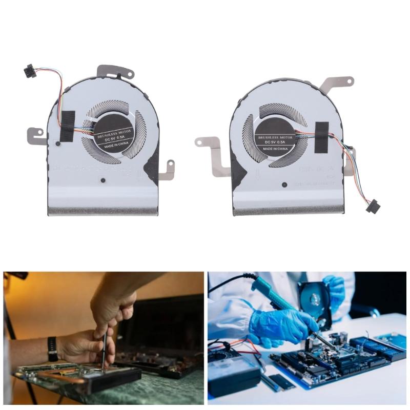 CPU GPU Cooling Fan Notebook Cooling Metal Heat Dissipation Fan for N580 N580VD NX580 NX580V NX580VD X580 X580VD Laptop Notebook