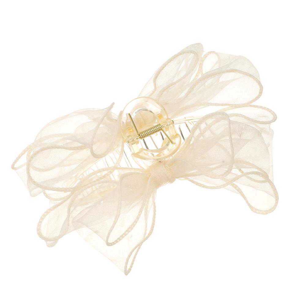 Large Mesh Bow Hair Clips Hairpin Fashion Hair Accessories Hair Claw For Women Girl