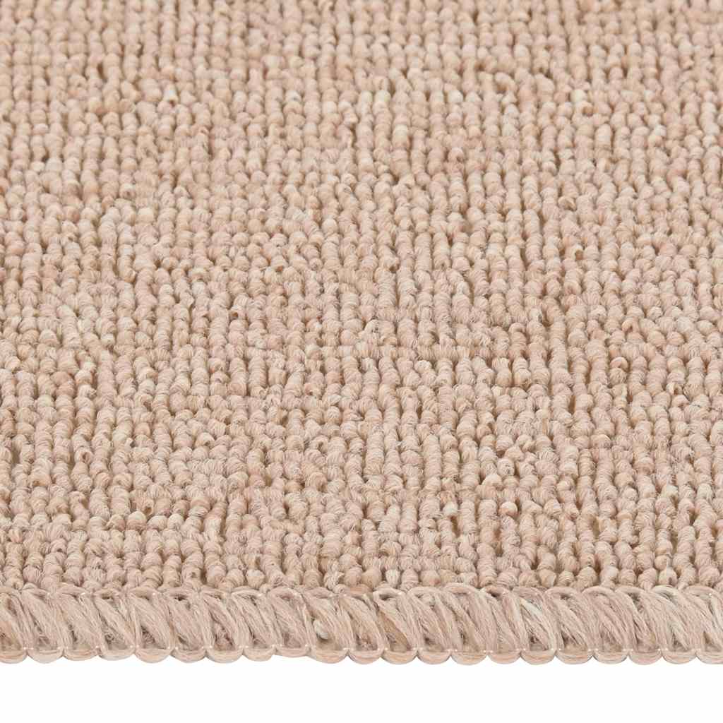 Non Slip Stair Mats 15 Pcs 60 X 25 Cm Beige Rectangular